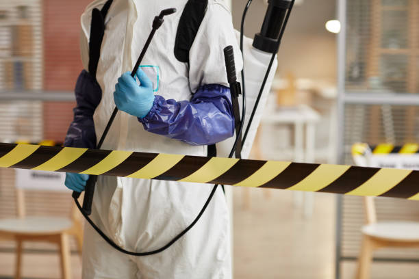 Professional Biohazard Cleanup technician working in Milford, MI
